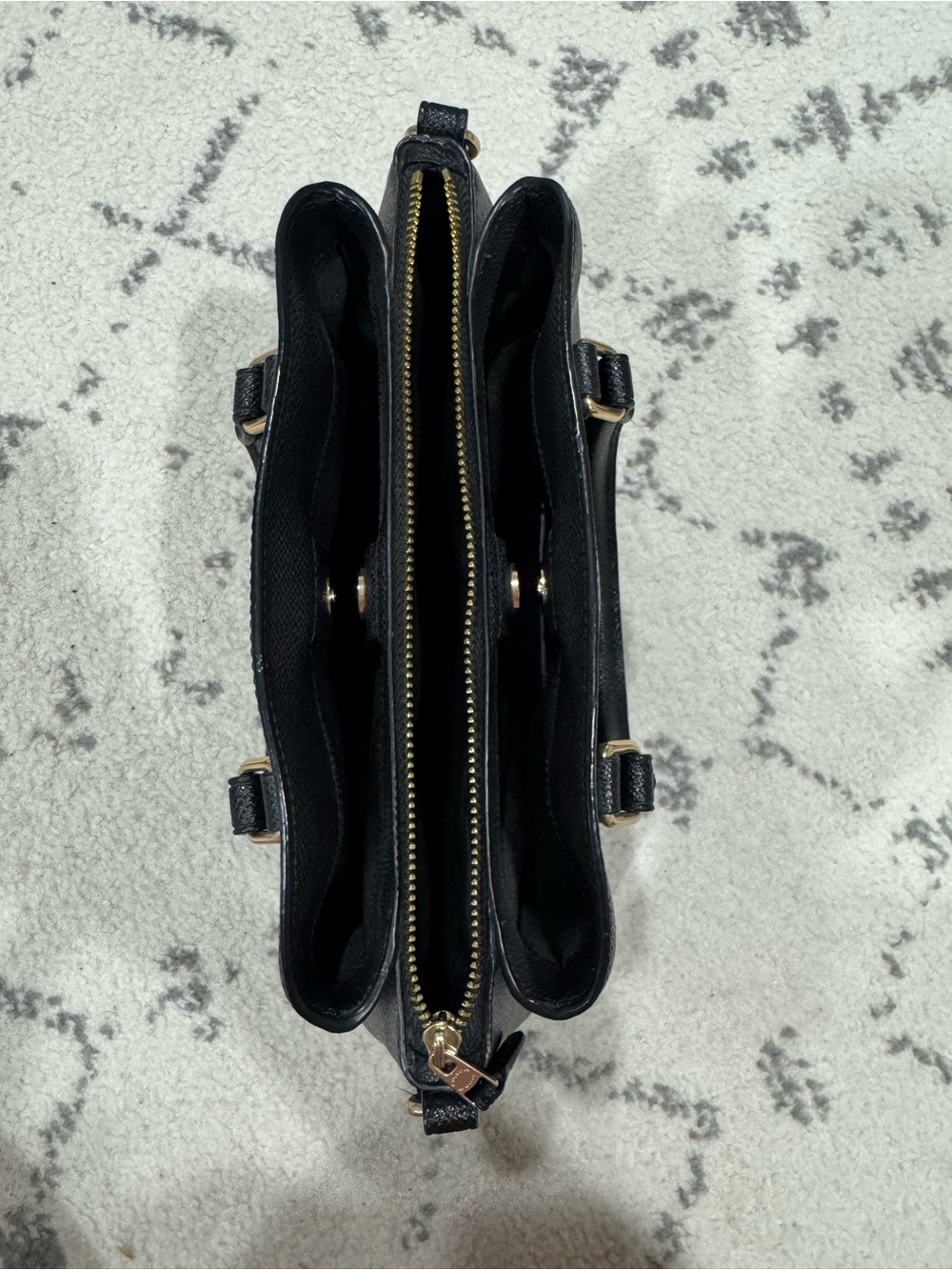 Coach Women's Mini Sage Carryall in Black Crossgrain Leather - Picture 4 of 6